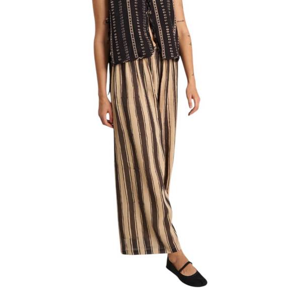 NEW WORLD OF CROW zebra stroll pants in brown - Picture 2 of 4